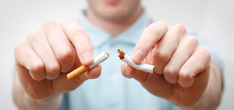 Stavljen u pola cigarete